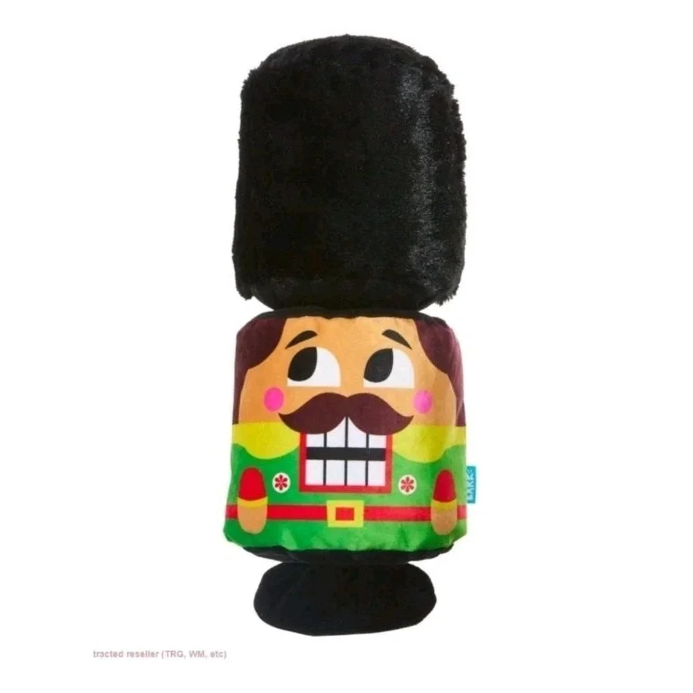 BARK Howly Jowly Holidays Nutty Cracker Plush Dog Toy